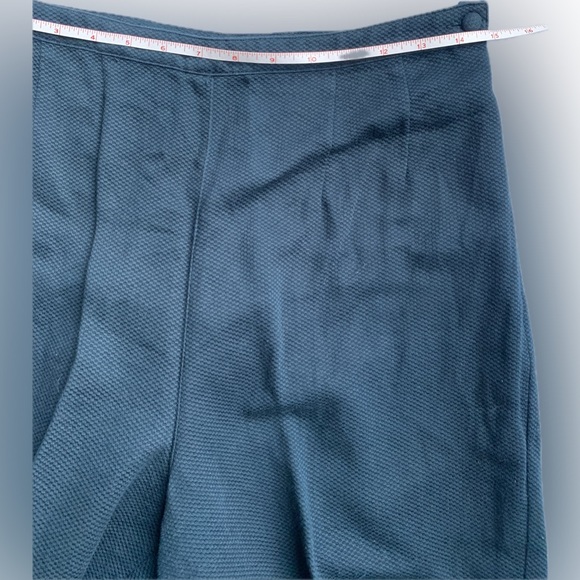 Ann Taylor navy blue lightweight waffle slim pant, 10 - Picture 5 of 8